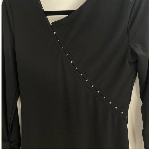 Helmut Lang Asymmetric Long Sleeve Polyester Dress Size Medium - Picture 6 of 12
